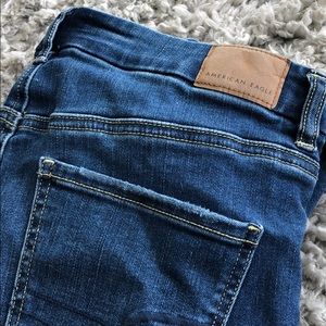 American Eagle ripped skinny jeans
